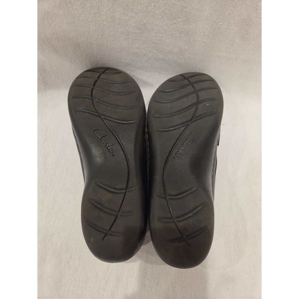 Clarks Women's Ashland Bubble Black Leather Tassel Loafers Size 9.5 - Picture 8 of 8
